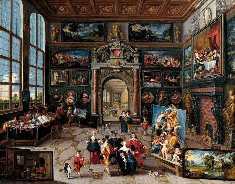 Frans Francken II Galerie eines Sammlers oil painting image